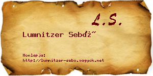 Lumnitzer Sebő névjegykártya
